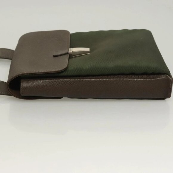 LOUIS VUITTON Taiga Saratov PM Shoulder Bag Grizzly M30898 LV Auth 129021 - Picture 6 of 16